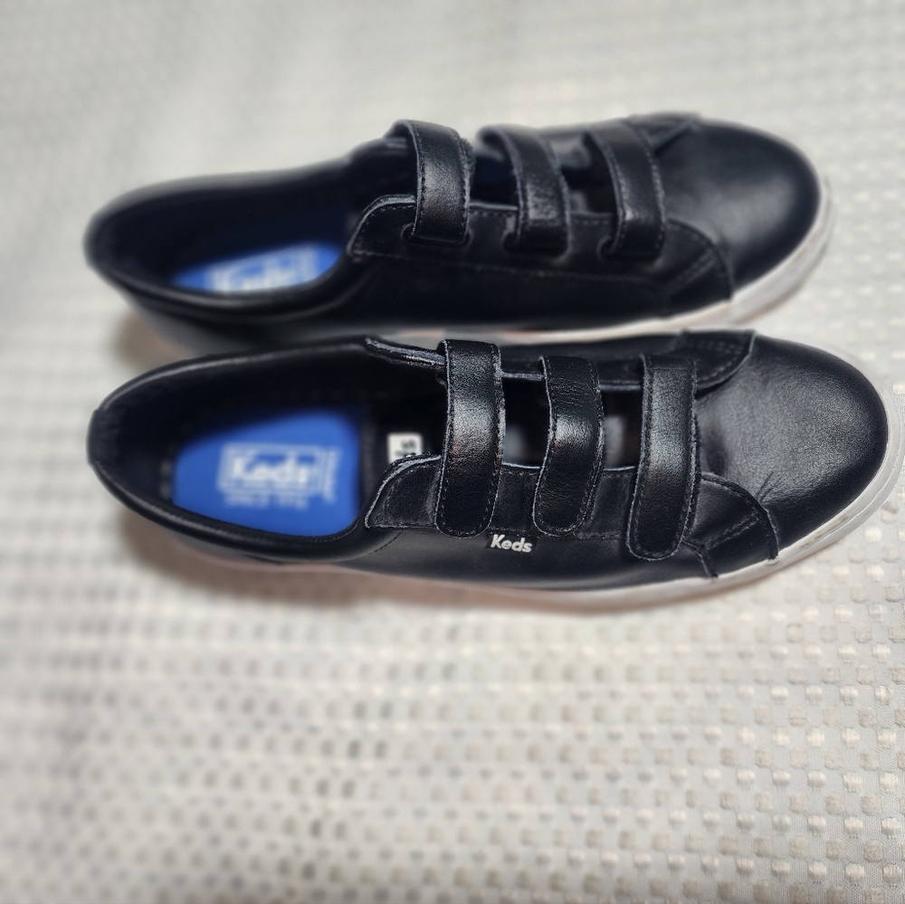 KEDS EUC WOMENS SZ 9.5 JUMP KICK V LEATHER SNEAKER SHOES